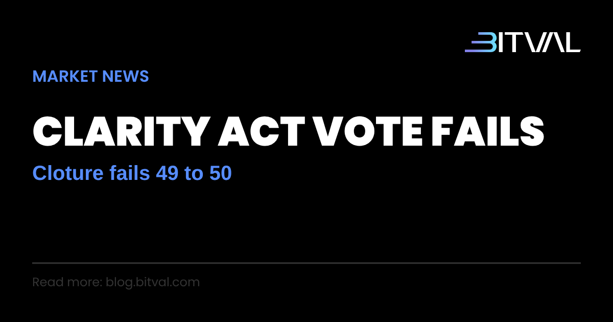 The CLARITY Act Failed Its Senate Vote: What Happens to Crypto Regulation Now