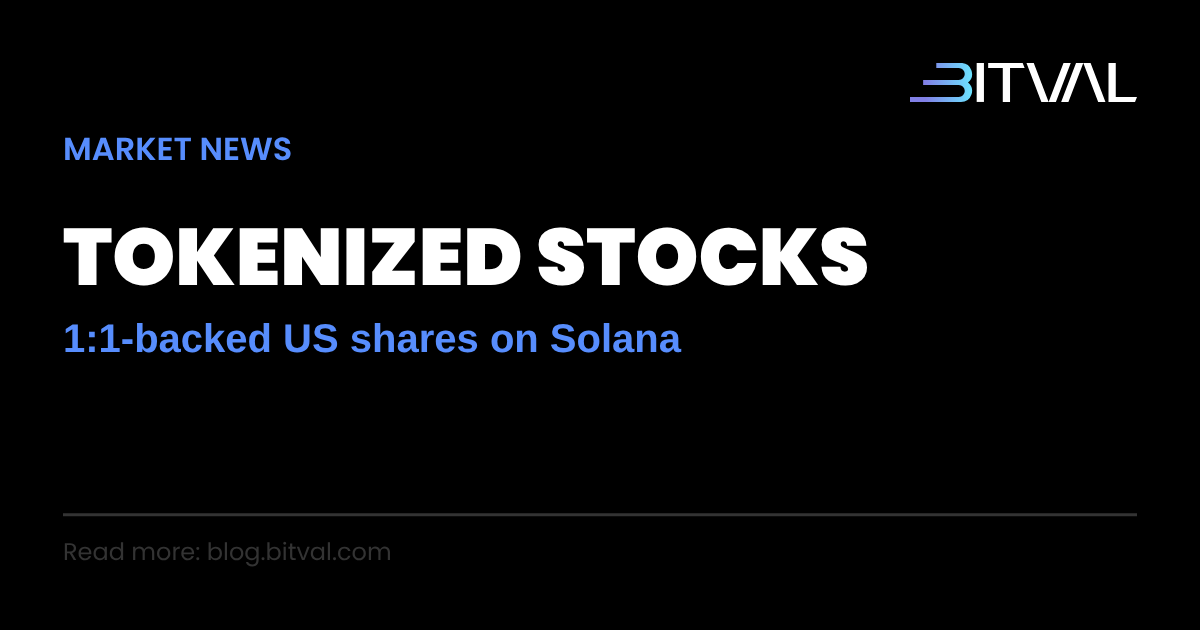 Securitize Launches 1:1-Backed Tokenized US Stocks on Solana