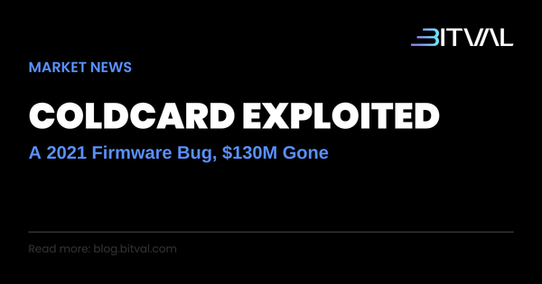 Coldcard Hardware Wallets Hit by $130 Million Bitcoin Theft From a 2021 Firmware Bug