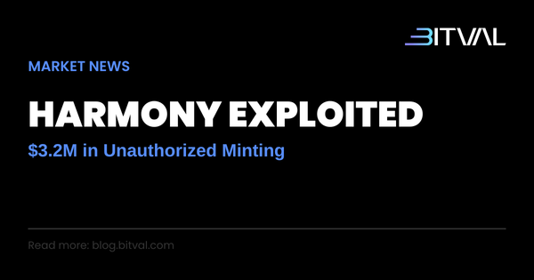 Harmony Protocol Hit by $3.2 Million Exploit After Unauthorized Token Minting