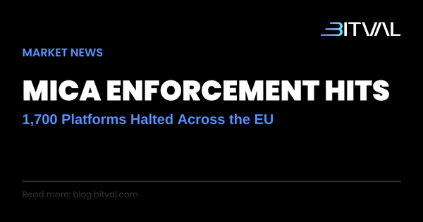 MiCA Enforcement Shuts Out 1,700 Unlicensed Crypto Platforms Across the EU