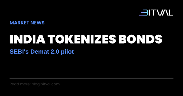 India's 'Demat 2.0' Pilot: Tokenizing Corporate Bonds on a Private Ledger